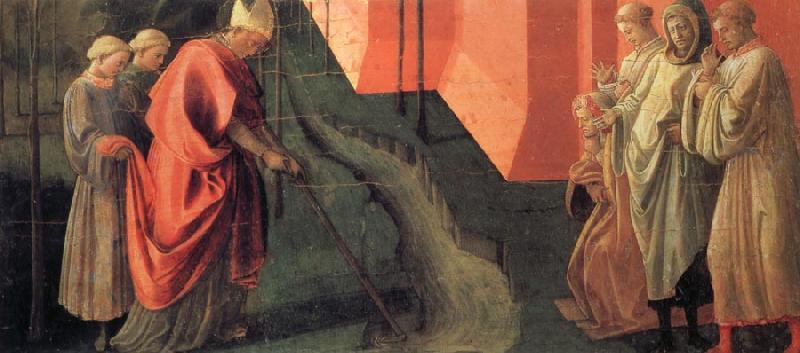 Fra Filippo Lippi St Frediano Diverts the Course of the River Serchio France oil painting art
